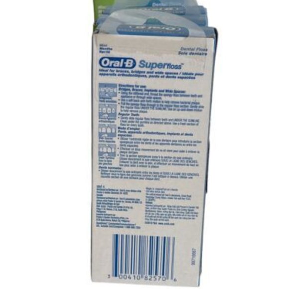 Oral-B Super Floss Mint Dental Floss Pre-Cut Strands 50 Each, LOT OF 4 - Picture 4 of 5